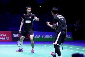 Tundukkan Pasangan China, Ahsan/Hendra Melaju ke Final Hong Kong Open 2019